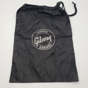 Gibson Garage Nashville Dust Bag Black Drawstring Pouch Guitar Accessory